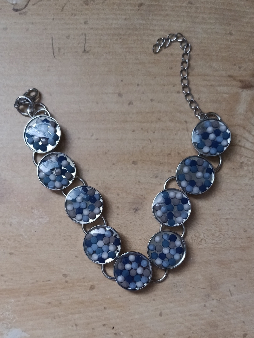 Blue Mosaic Disc Bracelet - Women Jewelry